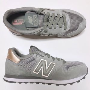 gray and rose gold new balance